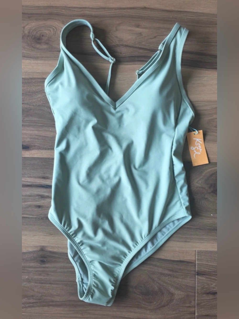 Kona Sol One-Piece Swimsuit - Sage Green - NWT - Small